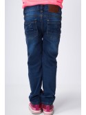 Pantaloni fete din denim cu abraziuni usoare NDZ515 - Magazin online - Boutique